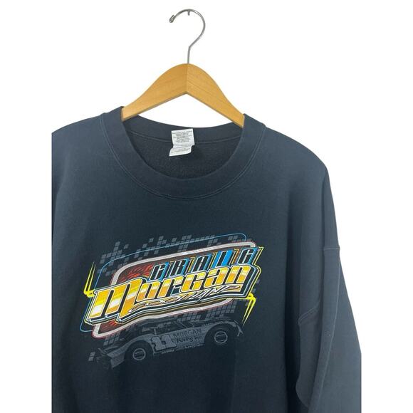 Vtg Race Car Sweatshirt Crewneck XL Black Williams Grove Large Y2K PA Speedway - Picture 9 of 10